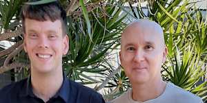 Bold Charters’ Harri Joyce with mentor Nigel Matthews.