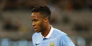 Manchester City's record $103m signing Raheem Sterling had a dream start on his City debut,scoring after just three minutes.