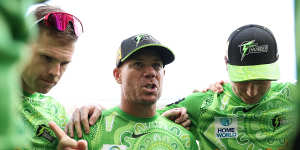 David Warner of the Sydney Thunder.