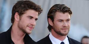 The Hemsworth brothers,including Liam (left) and Chris,attended school in Heathmont.