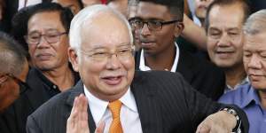 Former Malaysian prime minister Najib Razak.