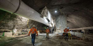 Inside the giant cavern and tunnels for Sydney’s marquee metro station