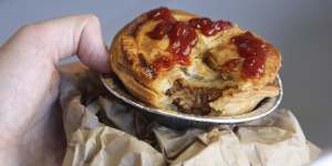 Simplicity is key. Sonoma’s braised beef pies are part of the offering at Allianz Stadium.