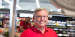 Coles CEO Steven Cain. 