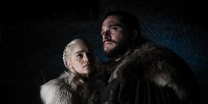 Daenerys Targaryen and Jon Snow in the final season of Game of Thrones.