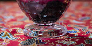 A colourful ice kachang.