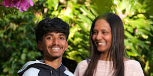 Diva Govindasamy’s son Shuveernth missed out on entry to selective school in year 7,but started at Normanhurst Boys in year 9.