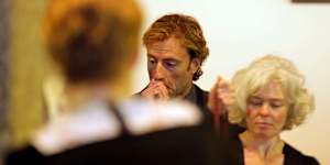 Keli Lane’s partner,Patrick Cogan,at her sentencing.