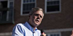 Republican presidential candidate Jeb Bush,the former governor of Florida,cancelled an appearance in Charleston on Thursday.