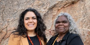 Jacinta Price with her mother,Bess,a former Northern Territory government minister. 