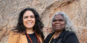Jacinta Price with her mother,Bess,a former Northern Territory government minister.