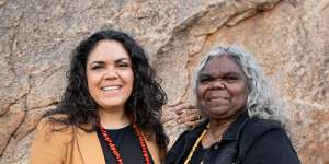 Jacinta Price with her mother,Bess,a former Northern Territory government minister. 