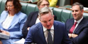 Climate Change and Energy Minister Chris Bowen in a heated exchange on energy prices on Thursday.