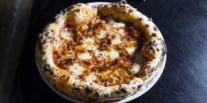 Go-to dish:Pizza with guanciale and honey.