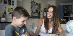 Catherine Cook,34 and her son Ashton,10,have both been diagnosed with ADHD. 
