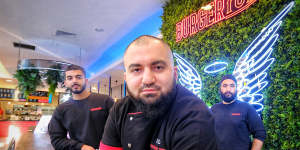 Burgertory founder Hash Tayeh (centre) pictured in 2021.