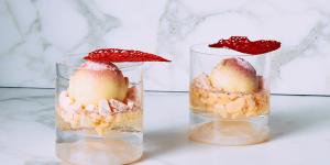 Penfolds has collaborated with Piccolina Gelateria on an elaborate pineapple sorbet and riesling jelly number.