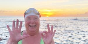DiAnne McDonald kept one New Year’s resolution this year:to swim a kilometre in an ocean pool every day in 2021. 