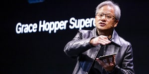 Nvidia founder Jensen Huang. The company’s rise was so spectacular,that it raises larger questions about the market and whether we are witnessing a sustainable boom,or a bubble.