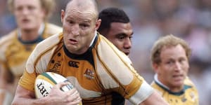 Former Wallabies skipper Stirling Mortlock during his playing days. 