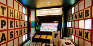 Guests at the Hijinx Hotel,a 1920s New York-themed venue in Alexandria,compete for points in immersive games rooms.