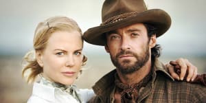 Nicole Kidman and Hugh Jackman in Australia.