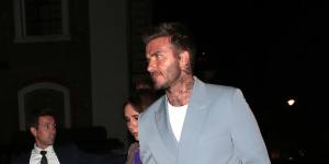 David Beckham’s transformation from sports star to style leader is an inspiration to Michael. 