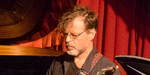 Mike Nock,Stephen Magnusson and Julien Wilson performed two full sets of beguiling originals on Sunday night.