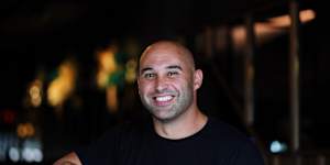 Shane Delia at his new restaurant,Maha North,in Collingwood,in 2023.