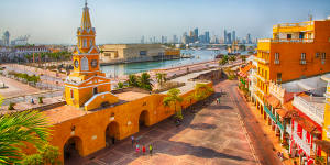The Clock Tower Gate,Cartagena,Colombia.