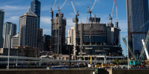 The $3.6 billion Queen’s Wharf project in Brisbane’s CBD.