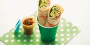 Roll up,roll up:Simple tuna wraps.