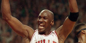 Michael Jordan won six NBA titles as a member of the Chicago Bulls and is regarded as the greatest basketballer ever.