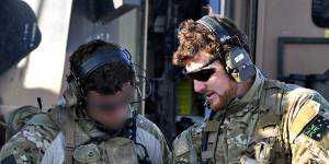 Ben Roberts-Smith in Afghanistan when he was a corporal in the Special Air Service regiment.