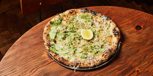 Broccoli pizza.
