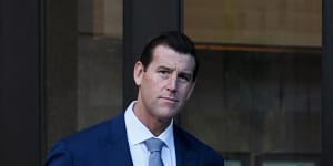 Ben Roberts-Smith outside the Federal Court in Sydney last week.