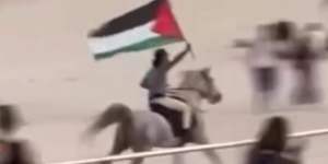 A photo of Ehtesham Ahmad riding along Bondi earlier this month.