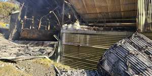 Fire destroyed the Charlotte Pass sewage treatment plant.