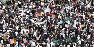 Global climate strike LIVE:Australian school students march to protest climate change