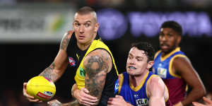 Dustin Martin was not as his best in last season’s elimination final,having battled a hamstring issue for months.