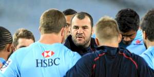 Michael Cheika coached the Waratahs to a Super Rugby title in 2014.