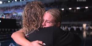 Shayna Jack's emotional moment with coach