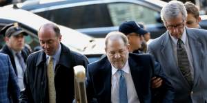 Harvey Weinstein at the state supreme court in New York in February.
