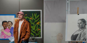 The Brisbane Portrait Prize is the latest achievement by Dylan Mooney,an artist living with a significant disability.