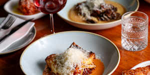 The lasagne is made from a recipe handed down from Nick Giannopoulos’ grandmother.
