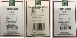 Royal Fields Poppy Seeds sold through Coles have been recalled for a second time. 