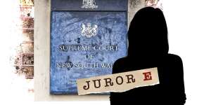 Juror E was threatened with the sack by her employer for refusing to work shifts during a murder trial. Silhouette does not depict the juror,whose identity is covered by a suppression order.