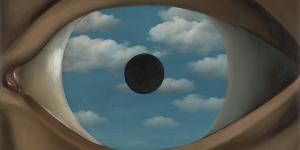 Who is watching who? Rene Magritte’s The False Mirror (1929). 