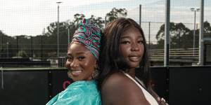 Philicia Kabia (left) and Aminata Madua are the president and vice president of the Kama Umoja Women’s Cup.