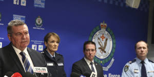 Detective Superintendent Danny Doherty addresses the media on Wednesday about the shooting.